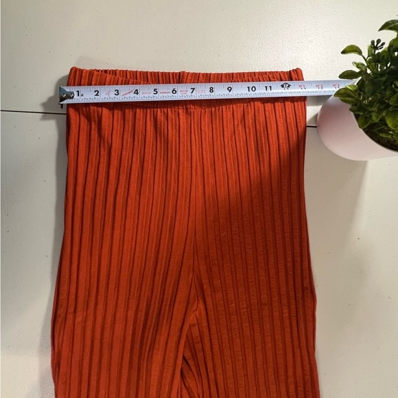 SIMON MILLER Cyrene Ribbed Knit Pants in Burnt Orange, Size Extra Small, NEW - Picture 10 of 12